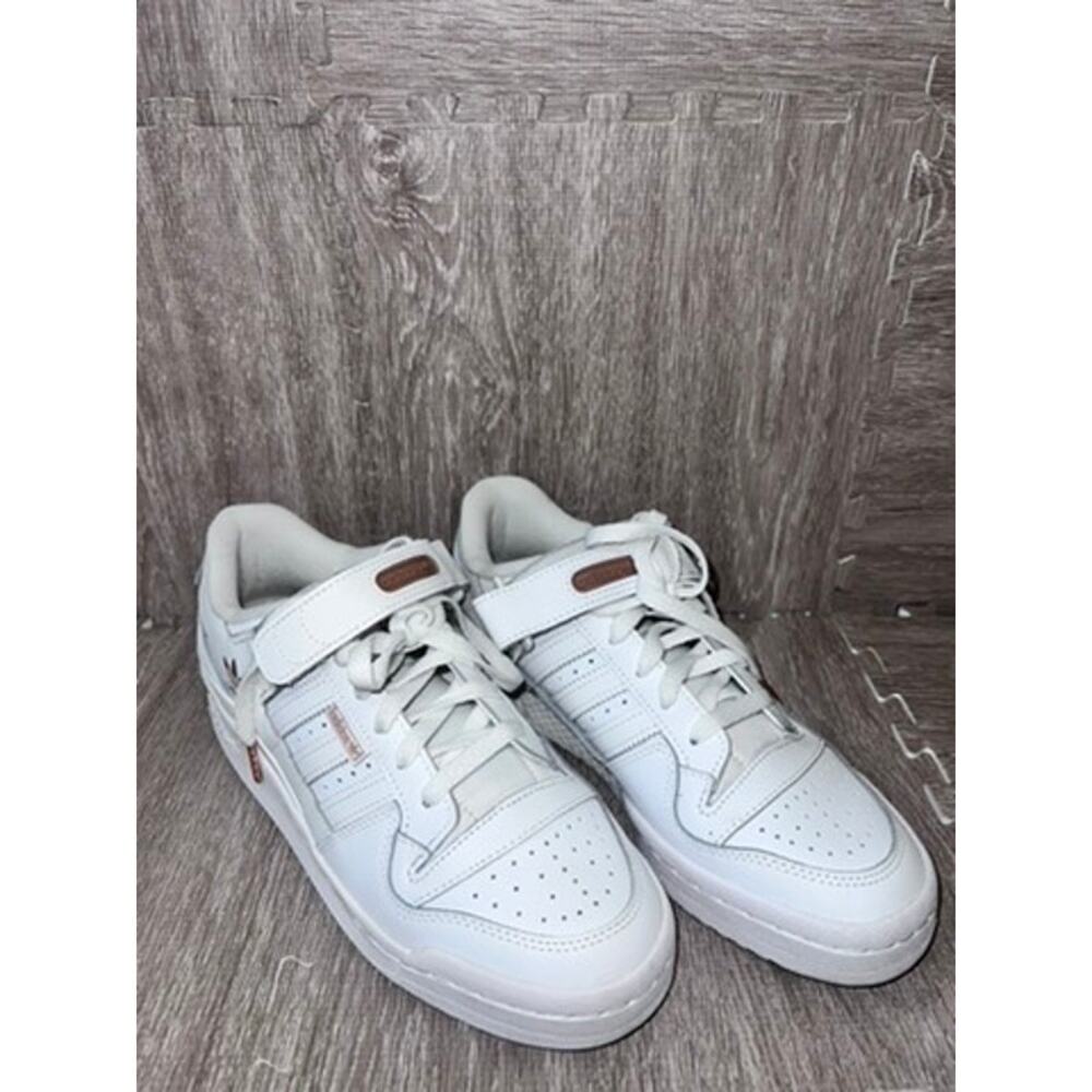 Adidas Women's Forum Low Sneakers White Rose‎ Gold Size 8.5 Casual